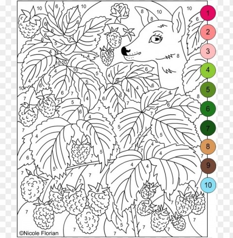 color by number coloring pages for adults Isolated Character in Clear Transparent PNG PNG transparent with Clear Background ID bf645bae