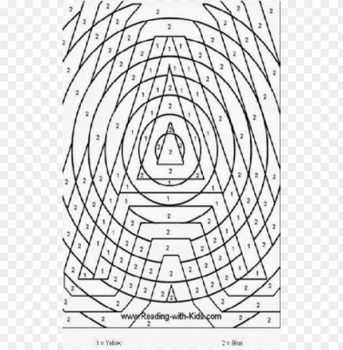 color by number coloring pages for adults Isolated Design in Transparent Background PNG