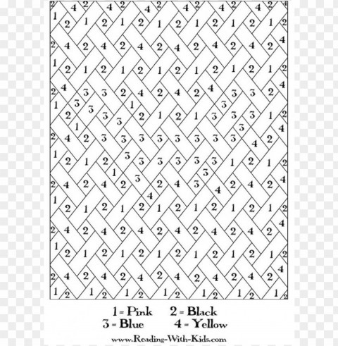 color by number coloring pages for adults Isolated Graphic Element in Transparent PNG