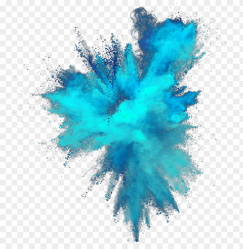 color colorful explosion blue splash freetoedit - picsart HighQuality PNG Isolated on Transparent Background