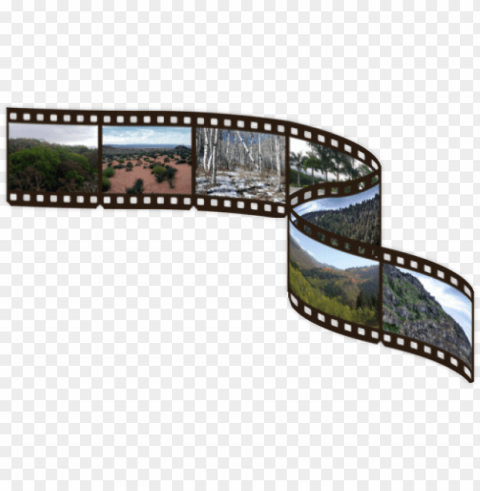 color film strip PNG files with no background bundle