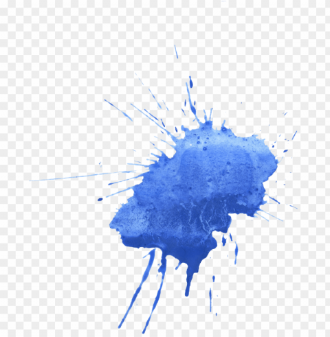 color ink splatter PNG with clear background set