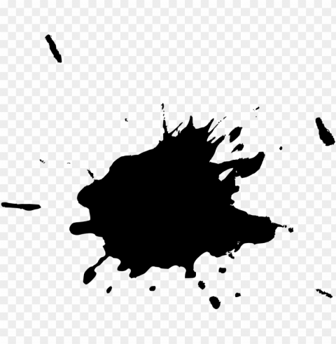 color ink splatter Isolated Character on Transparent PNG