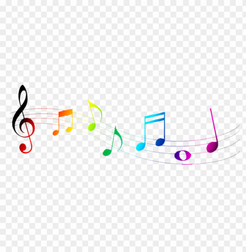 color music notes Isolated Design Element on PNG PNG transparent with Clear Background ID 2c38dc8d