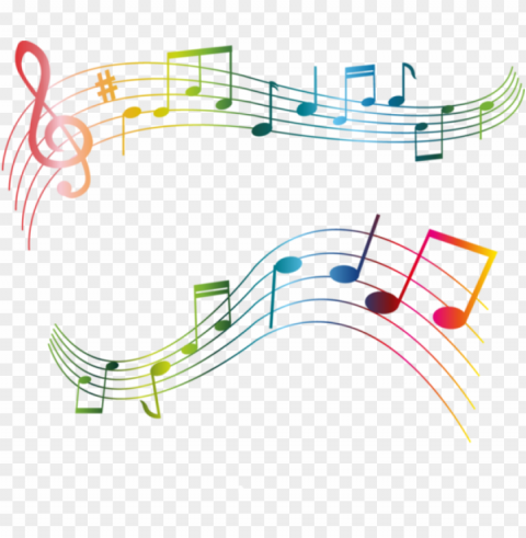 color music notes Isolated Element in Clear Transparent PNG PNG transparent with Clear Background ID a2517f70