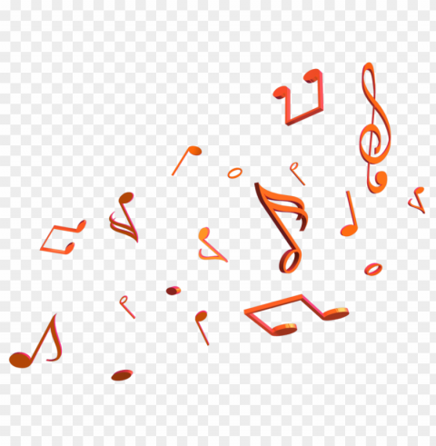 Color Music Notes Isolated Graphic Element In Transparent PNG