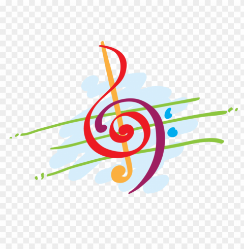 color music notes Isolated Graphic on Clear Background PNG PNG transparent with Clear Background ID 9d083205