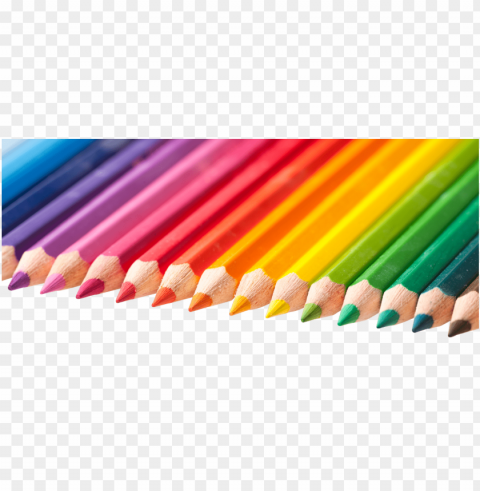 color pencil PNG images with transparent canvas assortment