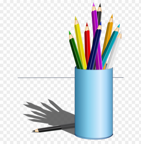 color pencil PNG Isolated Illustration with Clear Background