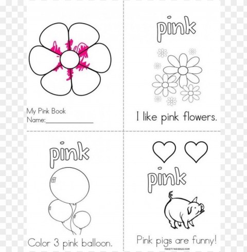 color pink coloring pages Clear PNG pictures assortment