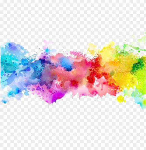 Color - Paint Splatter Rainbow Transparent PNG Images Database