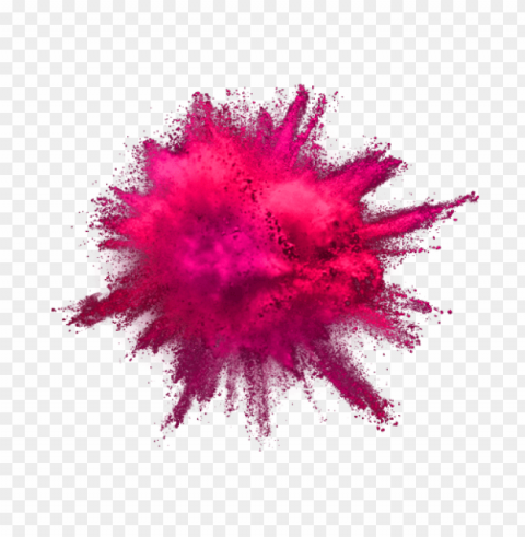 color powder explosion Isolated Character in Clear Background PNG