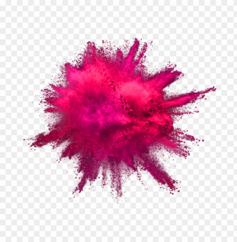 Color Powder Explosion Isolated Character In Clear Background PNG