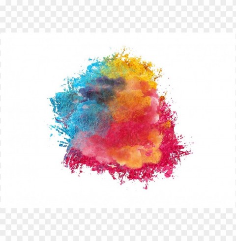 color powder explosion Isolated Character on Transparent Background PNG