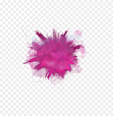 color powder explosion Isolated Design Element in HighQuality PNG