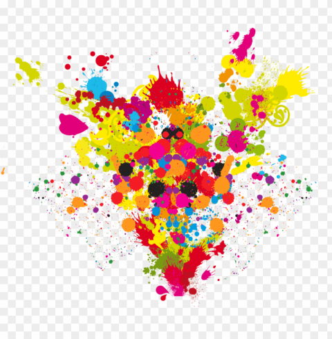 color powder explosion PNG Image with Clear Background Isolated