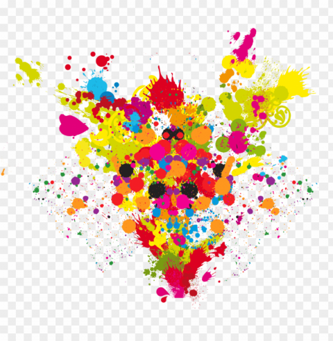 Color Powder Explosion PNG Image With Clear Background Isolated