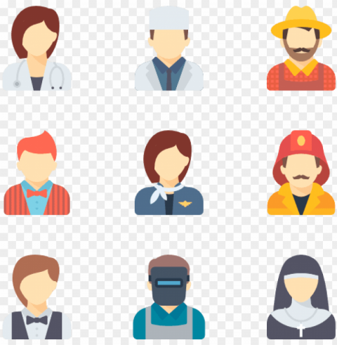 color professions avatars - people icon colour PNG images with clear backgrounds PNG transparent with Clear Background ID be7ef78d