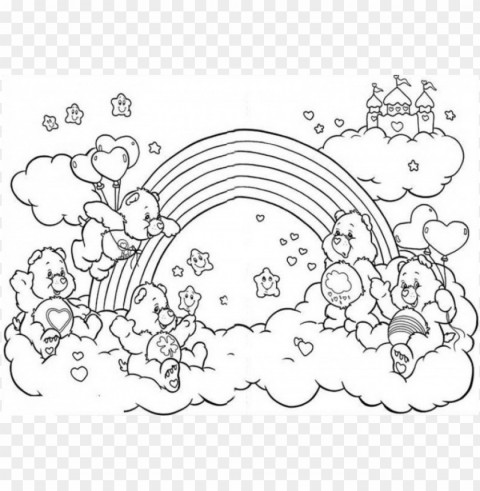 color rainbow coloring pages Transparent PNG Isolated Subject Matter