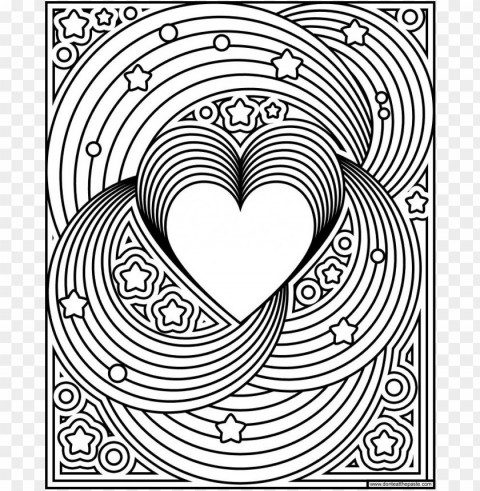 color rainbow coloring pages Transparent PNG Isolated Item