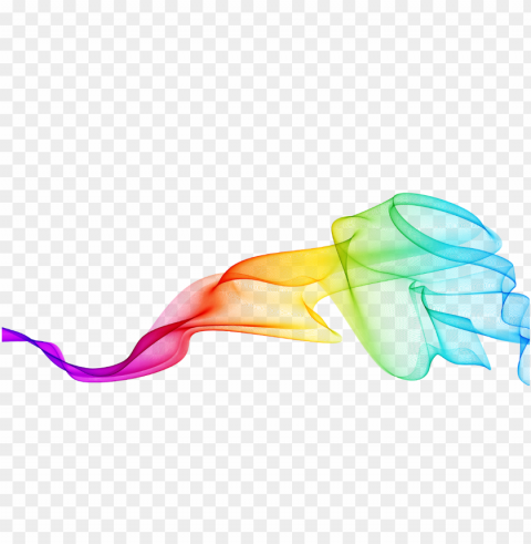color smoke Isolated Character with Transparent Background PNG