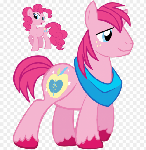 color swap - pinkie pie my little pony friendship is magic cute Transparent Background Isolated PNG Design Element