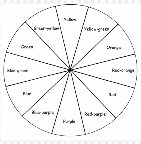 color wheel coloring page Clear background PNG images bulk