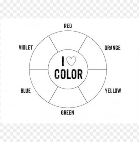 color wheel coloring page Free download PNG with alpha channel