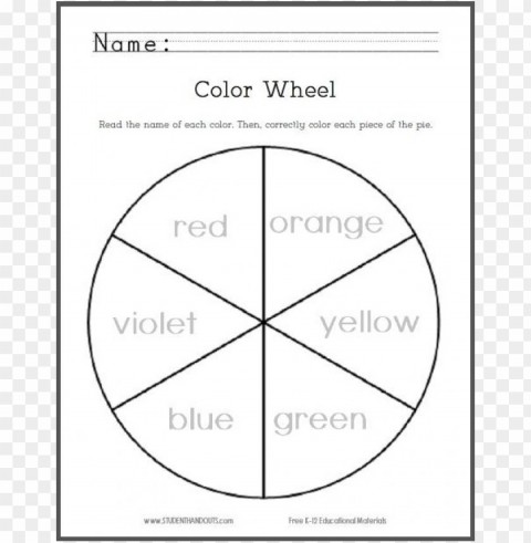 color wheel coloring page Free PNG images with alpha channel set