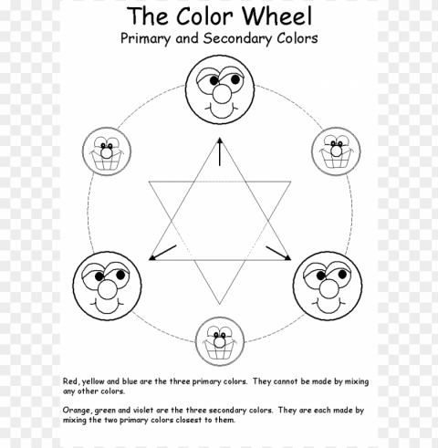 color wheel coloring page Free PNG images with alpha channel variety