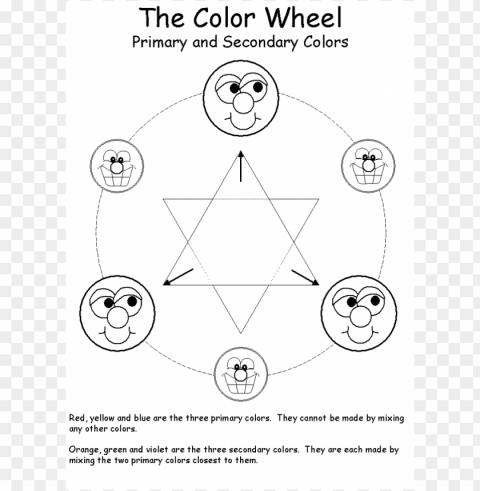 Color Wheel Coloring Page Free PNG Images With Alpha Channel Variety