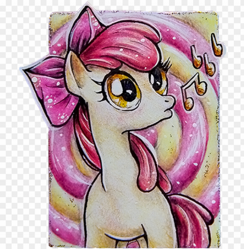 colored pencil drawing earth pony female filly - cartoo PNG transparent elements compilation