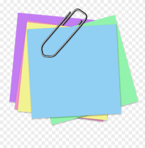 colored sticky note PNG transparent images for printing