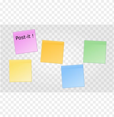 colored sticky note PNG transparent photos mega collection