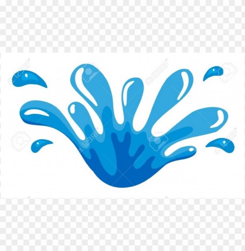 colored water splash clipart PNG Image with Transparent Background Isolation