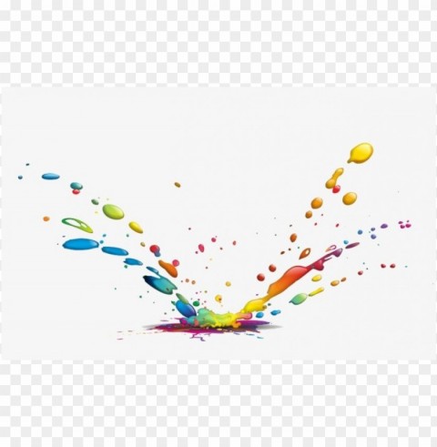 colored water splash clipart PNG images for merchandise