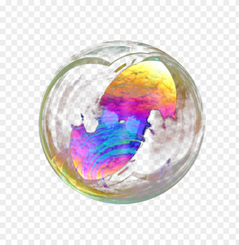 Colorful Bubble Backgrounds Isolated Icon On Transparent PNG