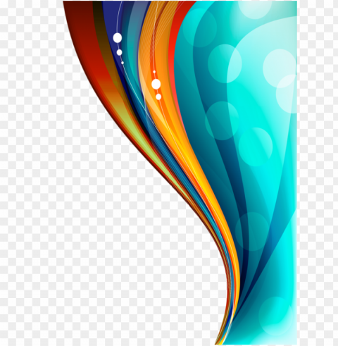 colorful curved lines creativity border PNG files with clear backdrop collection