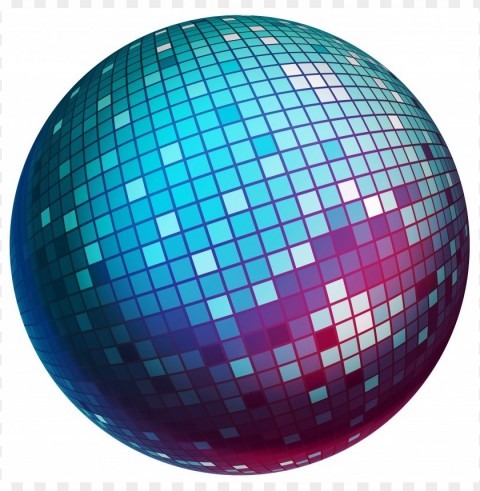 colorful disco ball PNG Graphic with Isolated Design