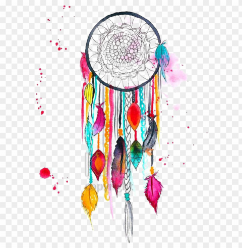 colorful dream catcher painting Clear background PNG images comprehensive package