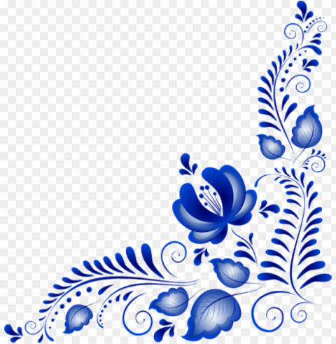 colorful floral corner borders PNG with isolated background PNG transparent with Clear Background ID 0a50316b