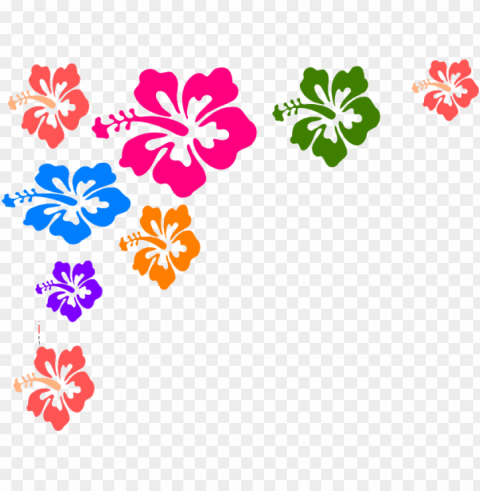 colorful floral corner borders Transparent PNG graphics library
