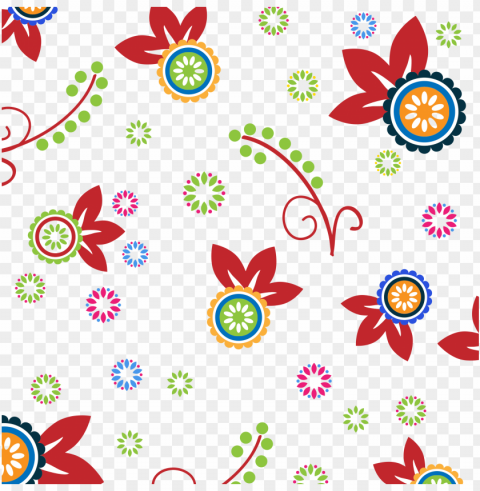 Colorful Floral Design Transparent PNG Images Collection