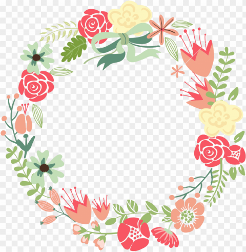 colorful floral design PNG with Transparency and Isolation