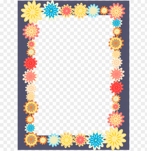 Colorful Frame Transparent Background PNG Artworks