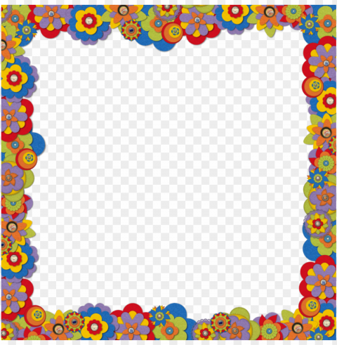 colorful frames and borders PNG Illustration Isolated on Transparent Backdrop