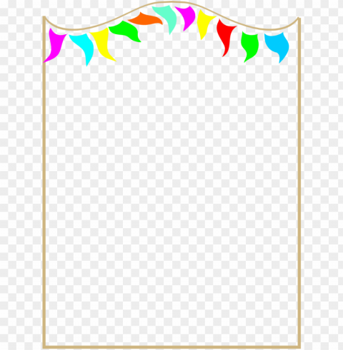 colorful frames and borders PNG Image Isolated on Transparent Backdrop