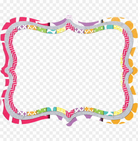 colorful frames and borders PNG transparent design diverse assortment