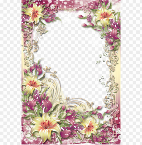 colorful frames and borders PNG transparent images for websites