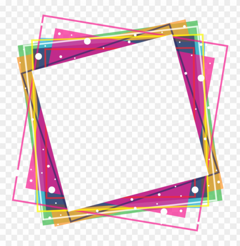 Colorful Frames And Borders Transparent Background PNG Stockpile Assortment